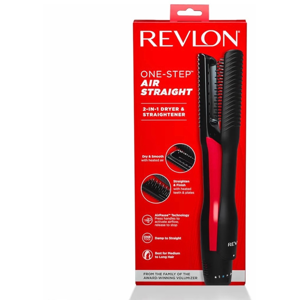 Bundle of Revlon Easy Heat Curling Iron and one step air straighter